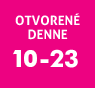 Otvorené denne 10-23h